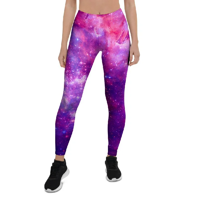 Purple Galaxy Space Women's Leggings