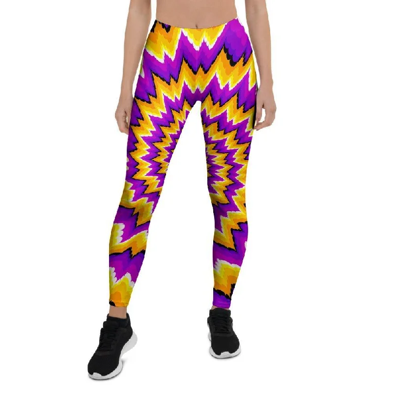 Purple Psychedelic Optical illusion Women's Leggings