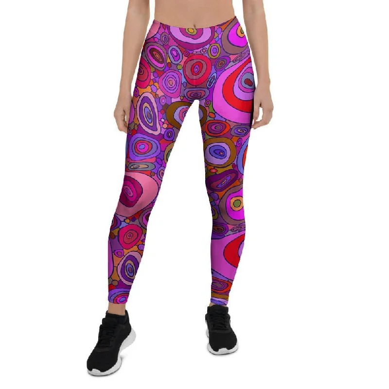 Purple Trippy Hippie Women's Leggings