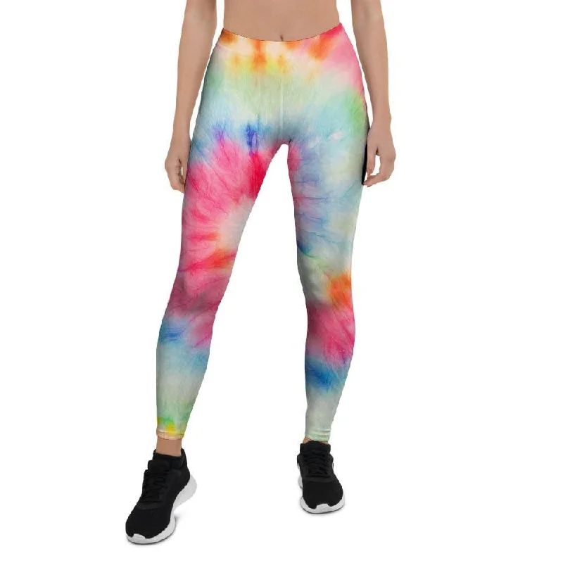 Rainbow Tie Dye Women's Leggings